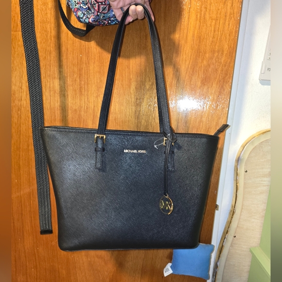 Michael Kors Black Tote Bag - Picture 1 of 4